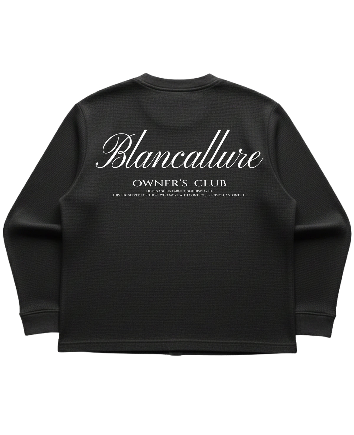 Blancallure-signature black waffle tee
