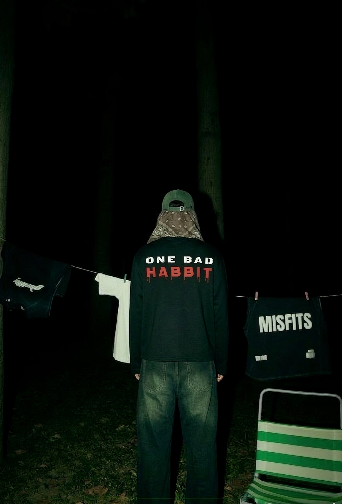 ONE BAD HABBIT-Oversized Waffle Tee