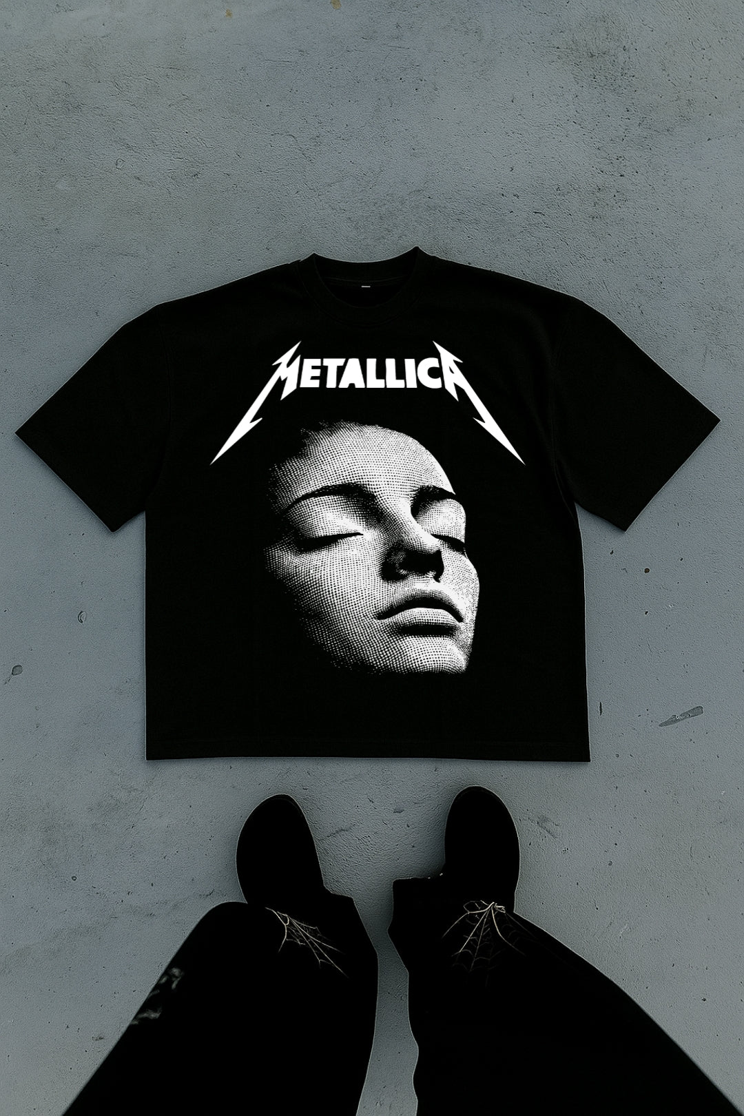 Void Metal Face – Heavy Graphic Crop Tee