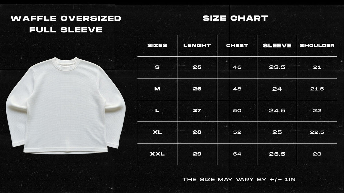 ONE BAD HABBIT-Oversized Waffle Tee